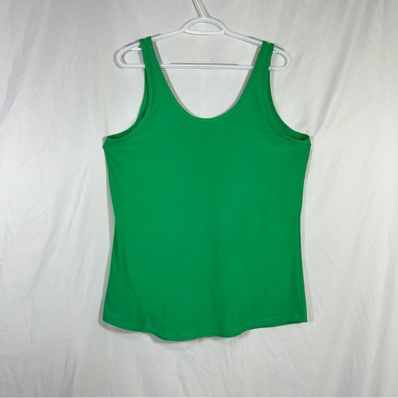 No Boundaries Women’s Fitted Stretch Green Tank - Picture 3 of 6